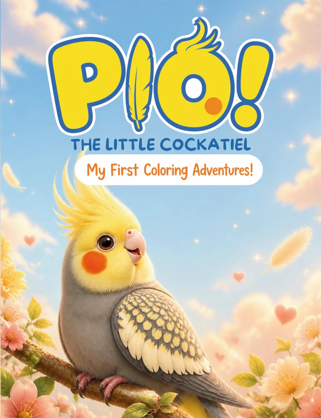 Original cover of PIO! The Little Cockatiel: My First Coloring Adventures!